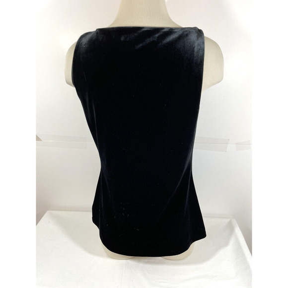 White House Black Market Drape Neck Velvet Tank size Small - Picture 5 of 7